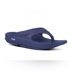 Men’s Oofos The original Recovery Footwear Navy blue Men’s Sz 12 Women’s Sz 14
